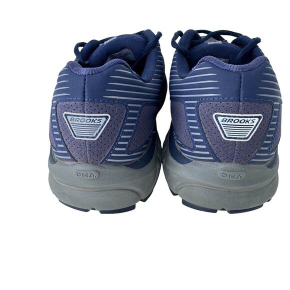 Brooks Addiction Walker Suede Running Shoes Men 8.5 Navy Max Support 1103191D445 - Picture 4 of 12